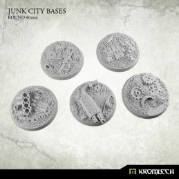 Socles ronds Junk City 40mm x5