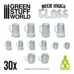 Chopes de bière cristal x30