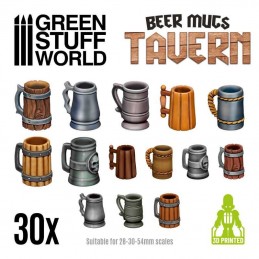 Chopes de bière Taverne x30