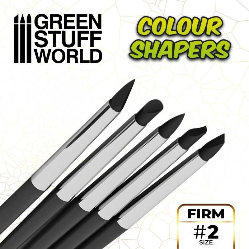 Pinceau Silicone - Colour Shapers TAILLE 2 - NOIR FERME (5)
