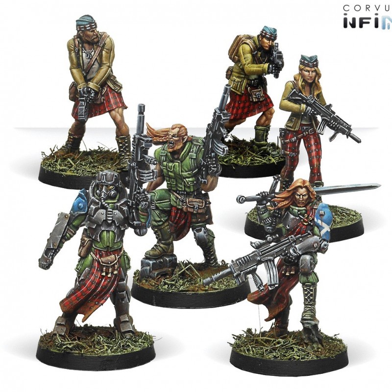 Figurines starter pack Caledonian Highlander Army (Ariadna Sectorial )