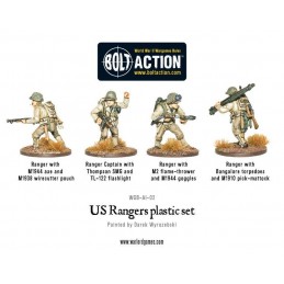 Figurines x 4 US Rangers 