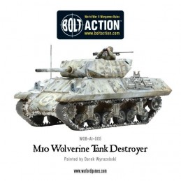 Tank M10 Wolverine tank Destroyer de face