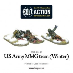US Army MMG team (hiver) de dos