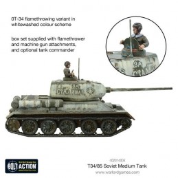 Tank moyen T34/85 avec pilote