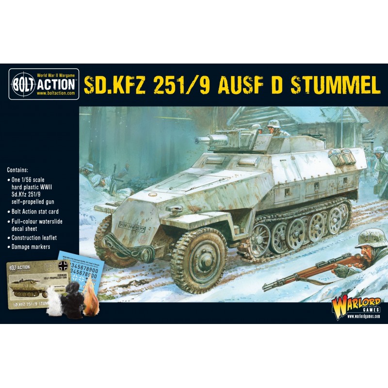 Boite Half track Sd.Kfz 251/9 Ausf D (Stummel)