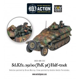 Half-Track Sd.Kfz 251/10 Pak 36 avec gros plan