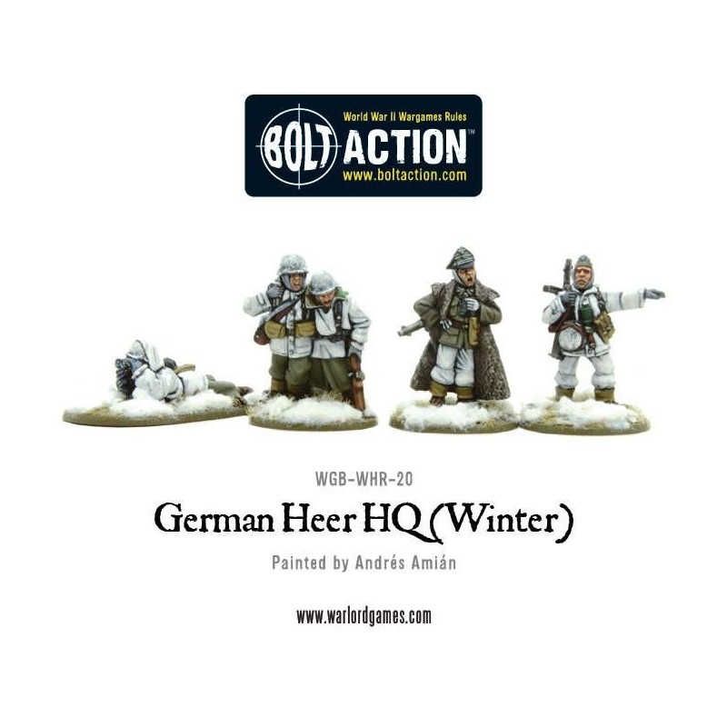 German Heer HQ (hiver) de face