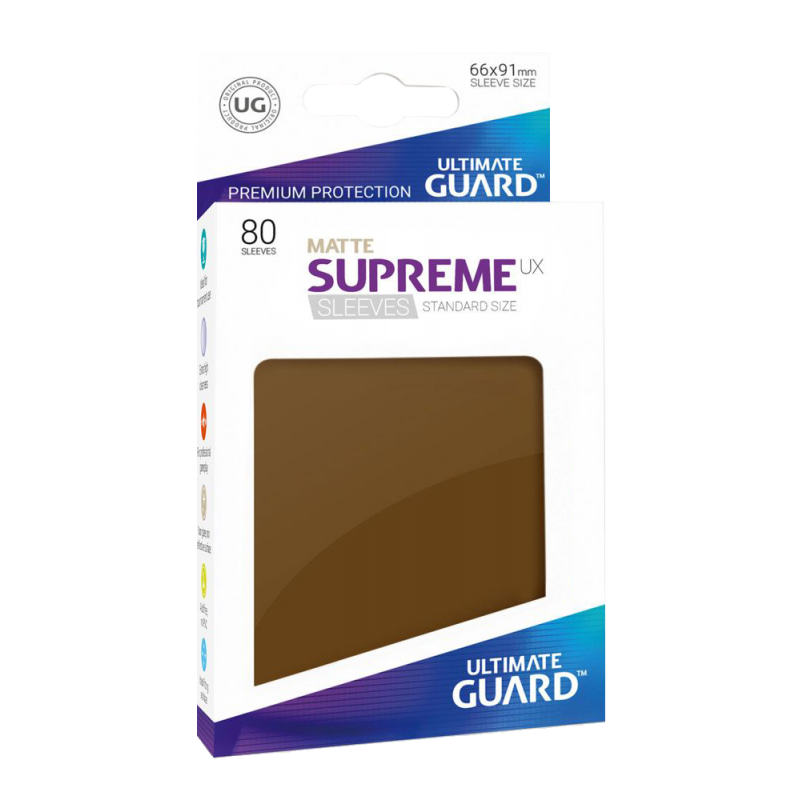 Boite Pochettes Supreme UX taille standard Marron Mat x80